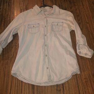 White washed button up